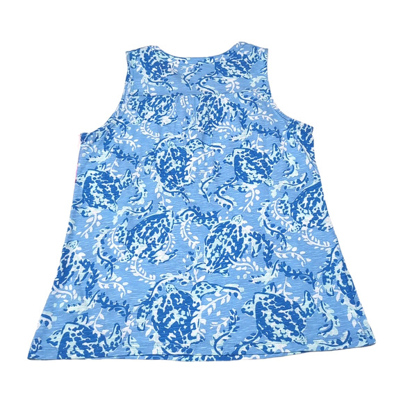 Lilly Pulitzer Dev Knit Top Womens Size S‎ Blue Peri Turtley Awesome NEW NWT $58 - Picture 4 of 15